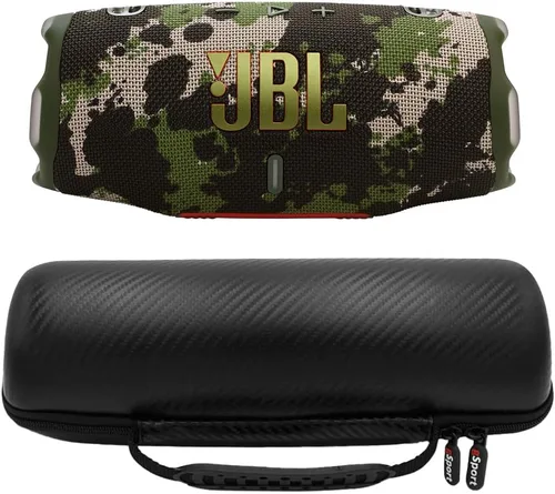 Vista 15 de JBL Charge 6 Waterproof Portable Speaker Bundle with gSport Carbon Fiber Case (Black)