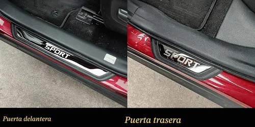 Vista 3 de Protector de entrada de puerta de automóvil, para Toyota C-HR CHR 2018-2022, 4 unidades, acero inoxidable con cubierta protectora de umbral de Negro