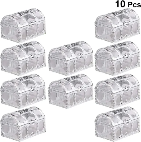 Vista 9 de 10pcs fiesta de boda caramelo pirata fiesta favores niños tesoro caja de regalo cajas tesoro tesoro
