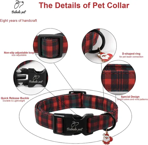 Vista 341 de Collar para perros del 4 de julio, collares patrióticos azules para cachorros y perros pequeños, ligero y ajustable 1776 collares para cachorros