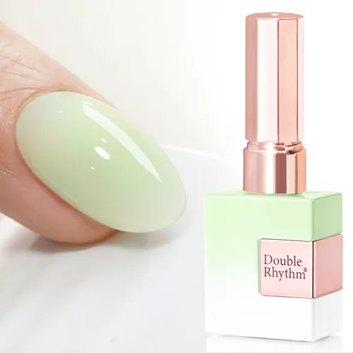 Vista 22 de Double Rhythm - Gel de construcción transparente para uñas, fortalecedor de uñas en una botella, estructura de extensión gruesa de esmalte de gel