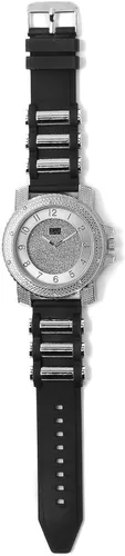 Vista 3 de Charles Raymond Reloj de gran tamaño con banda de goma para hombre de Hip Hop que muestra tu pasión por la vida - GJM