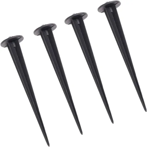Vista 9 de 4 estacas de repuesto para luz solar de camino, accesorios de luces solares con tornillo M5 para pasarela, patio, jardín y patio