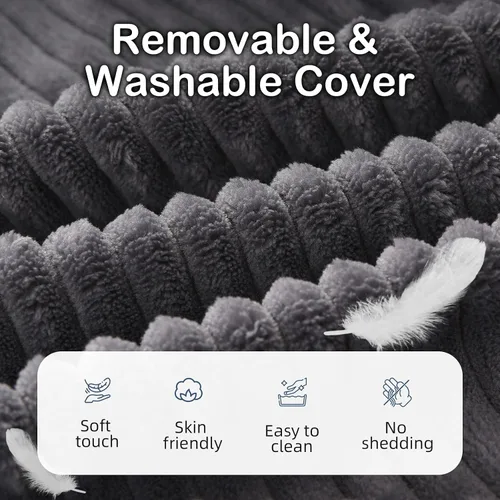Vista 5 de Vekkia - Almohada de lectura ajustable y almohada trasera con respaldo – Espuma multi-densidad zonificada para soporte específico, bolsillos