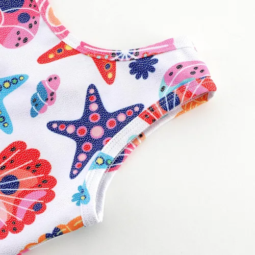 Vista 32 de HOZIY Leotardos de gimnasia para niñas, trajes de ciclismo con patrón adorable brillante