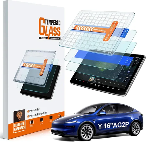Vista 24 de Paquete de 2 protectores de pantalla antideslumbrantes mate para Tesla Model X/Model S 2023-2026 de 17 pulgadas + 9.4 pulgadas, pantalla táctil QHD