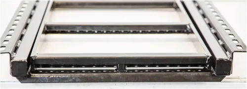 Vista 3 de Buyers Products 5232000 - Escalón retráctil negro de 2 peldaños – Escalón de caja de camión antideslizante resistente para camiones, remolques
