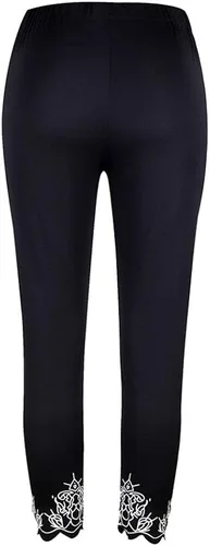 Vista 4 de Aniywn Pantalones de yoga para mujer, talla grande, ajustados, estampados, elásticos, casuales, para entrenamiento, correr, fitness, leggings