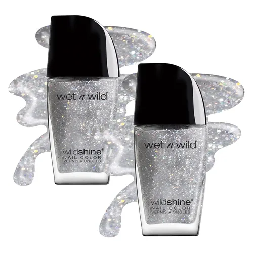 Vista 21 de wet n wild Wild Shine Esmalte de Uñas, Orange-Red Nuclear War, Color de Uñas Guerra nuclear