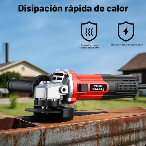 Vista 4 de Amoladora angular Avhrit de 4-1/2 pulgadas de 10 amperios, herramientas de amoladora angular de potencia con 13000 RPM, 1200W, amoladora angular