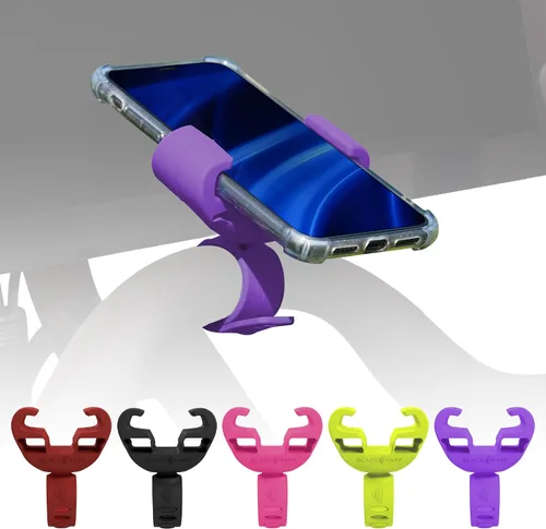 Vista 11 de Soporte de silicona para teléfono para bicicleta de ejercicios y pelotón, soporte de teléfono celular para accesorios de bicicleta estática