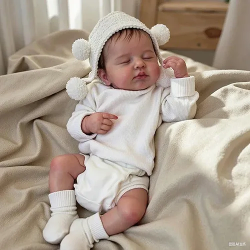 Vista 4 de Anano Reborn Baby Dolls Loulou - Muñecas bebé realistas de silicona y vinilo de cuerpo completo para niña, de 20 pulgadas, impermeables