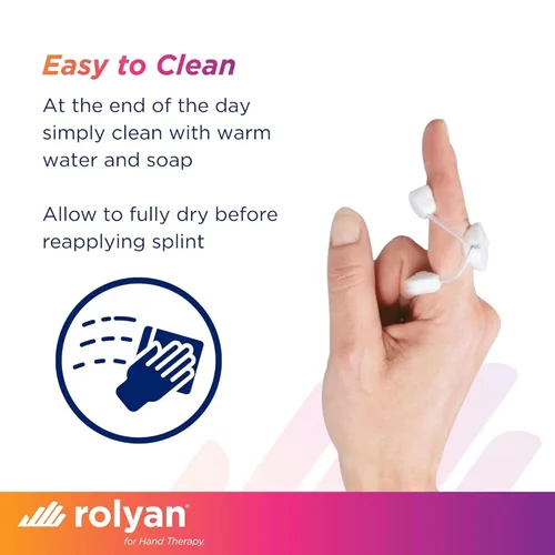 Vista 6 de Rolyan Férula de Extensión de Dedo Sof-Stretch, Extra Pequeña, Blanca, Férula de Dedo con Ajuste Regulable, Soporte de Dedo Sin Látex para Extensión