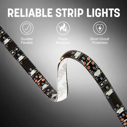 Vista 3 de Pilot Automotive CZ-3093W - Kit de luz LED de tira blanca de 8 pies (12 V)