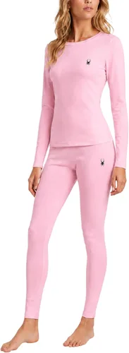 Vista 8 de Spyder Conjunto de ropa interior térmica para mujer, 2 piezas con forro Negro