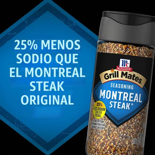Vista 11 de McCormick Grill Mates Montreal. - Condimento para carne con un 25 % menos de sodio