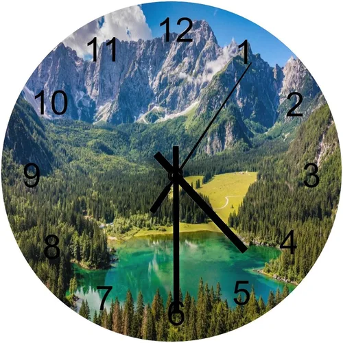 Vista 35 de Reloj de Pared de Flores Silencioso Sin Tictac Operado por Batería, Caricatura de los 70s Linda Flor Abstracta Pastel Margarita Reloj Floral