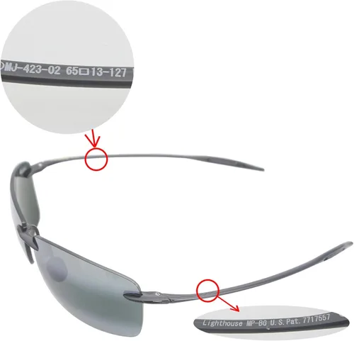 Vista 6 de Walleva - Lentes de repuesto para gafas de sol Maui Jim Lighthouse