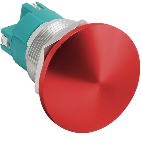 Vista 17 de Interruptor de botón de cierre de 10 Amp, 16 mm, con cabeza de hongo roja, impermeable, DC12V 24V 110V/120V 250VAC, SPST, de acero inoxidable