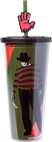 Vista 16 de Silver Buffalo Disney Una Loca Aventura de Goofy con Goofy, Max Goof, Roxanne y Bobby Zimuruski - Vaso de plástico para bebidas frías con tapa