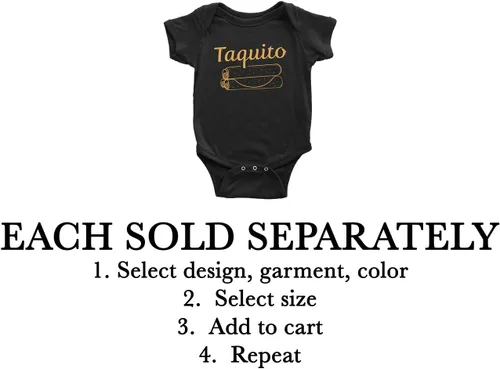 Vista 2 de Burrito Taco Taquito Conjunto de camisas familiares a juego para papá mamá bebé