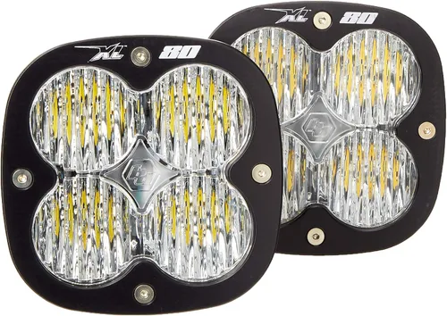 Vista 3 de Baja Designs XL80 - Pareja de módulos de luz LED - 2 piezas de LED con arnés de cableado (para conducción/combo; ámbar)