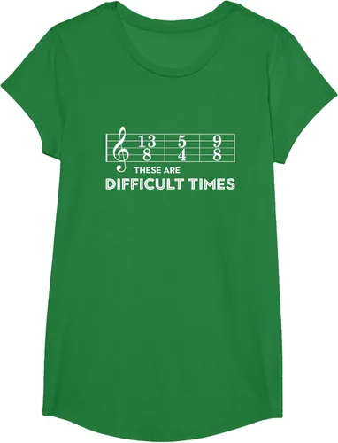 Vista 80 de Musician - Camiseta con texto en inglés "These are Difficult Times", talla S