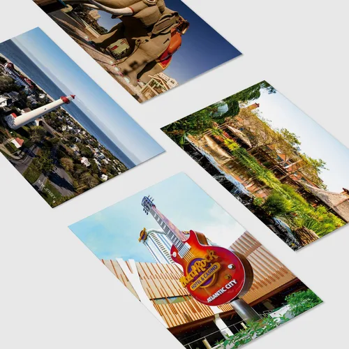Vista 4 de Paquete de 20 postales de paisaje vintage de Estados Unidos de Nueva Jersey, postales de todo el mundo, tarjetas de felicitación para viajes