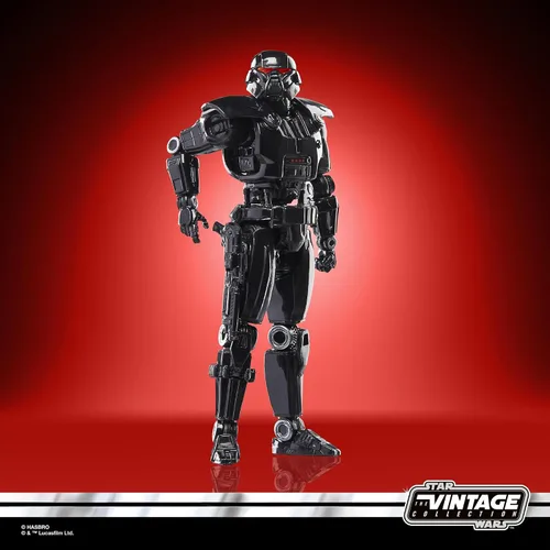 Vista 4 de STAR WARS The Vintage Collection Dark Trooper, The Mandalorian Figura de acción coleccionable de 3.75 pulgadas Star Wars The Vintage Collection
