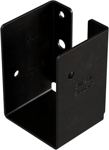 Vista 4 de Simpson Strong-Tie APLH24R Outdoor Accents ZMAX, colgador de vigas de luz negra para 2x4 áspero (paquete de 12)