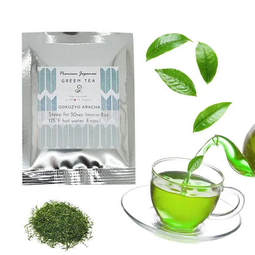 Vista 10 de Japanese Green Tea Co. Gokuzyo Aracha (3.53 oz) - Té verde japonés hoja suelta - Cerveza de hojas sueltas sin refinar de alto grado al vapor