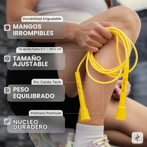 Vista 2 de HONOR ATHLETICS Speed Rope, Skipping Rope - Best for Double Under, Boxing, MMA, Cardio Fitness Training Condition - Jump Rope Negro