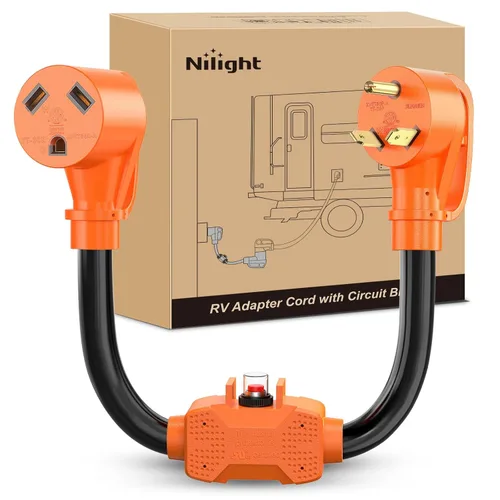 Vista 44 de Nilight Cable adaptador de secadora de 30 amperios a 30 amperios calibre 10 10-30P a 14-30R con cable de tierra