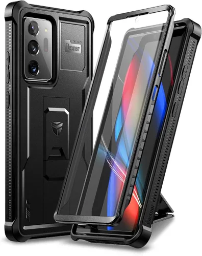 Vista 9 de Dexnor Funda para Samsung Galaxy Note 20 Ultra 5G, [Protector de pantalla y soporte integrados] Protección de grado militar resistente a prueba