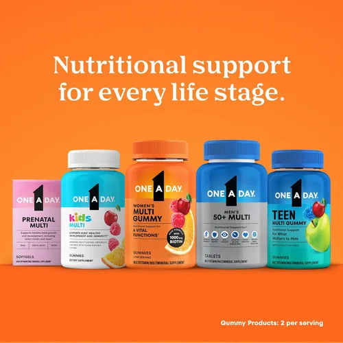 Vista 11 de One A Day Multivitamínico Healthy Advantage para hombres con vitaminas A, C, E, B6, B12, calcio y vitamina D, tableta, 200 unidades (paquete de 1)