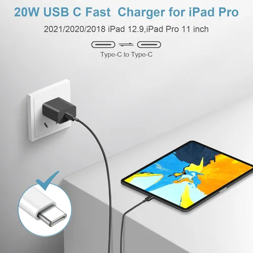 Vista 5 de Cargador de carga rápida USB C de 3 pies para iPhone 17, 16, 15, carga rápida, paquete de 2 unidades para iPhone 17/17 Plus/17 Pro/17 Pro Max/iPhone