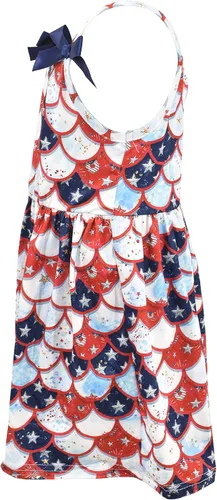 Vista 3 de Unique Baby Vestido de tirantes escalados para niñas