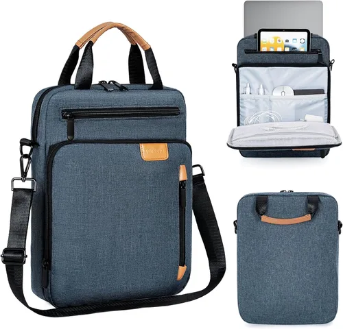 Vista 18 de TORIBIO Funda acolchada para portátil de 15 pulgadas Gris