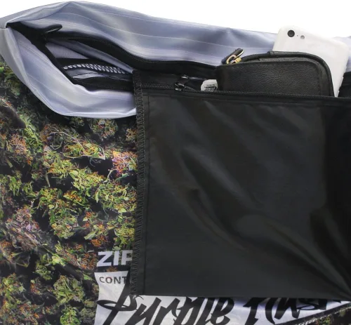 Vista 5 de Funda de almohada púrpura Kush Stash Baggie de Cannabis marihuana