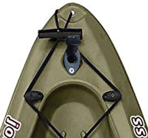 Vista 3 de YYST 2 tapones de drenaje de rosca para kayak canoa barco con tornillos