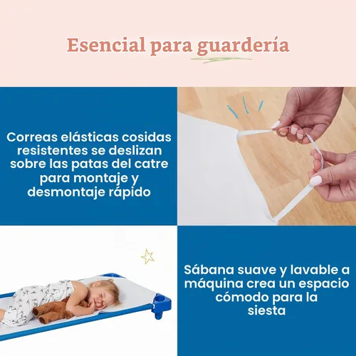 Vista 7 de ECR4Kids - Cama apilable para niños, para el cuidado diurno