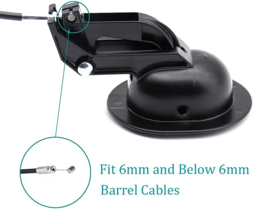 Vista 8 de ttmagic Reemplazo universal de mango reclinable de plástico con cable (longitud del cable expuesto 4.9 pulgadas, longitud total 31 pulgadas) y mango