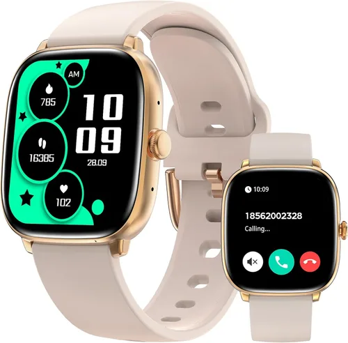 Vista 10 de Relojes inteligentes para hombres y mujeres, hacer/responder llamadas, pantalla HD de 2.01 pulgadas con más de 260 caras de reloj, monitor
