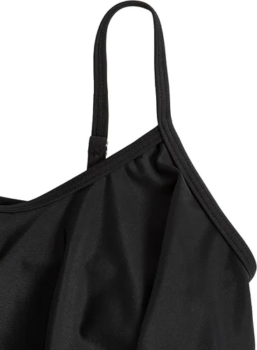 Vista 8 de Romwe Traje de baño de bikini con volantes para niña con cintura alta fruncida