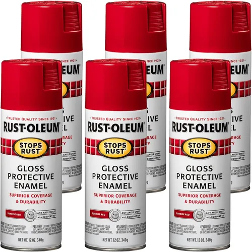 Vista 75 de Rust-Oleum 7776830 - Pintura en aerosol para prevención del óxido, 12 onzas, negro plano