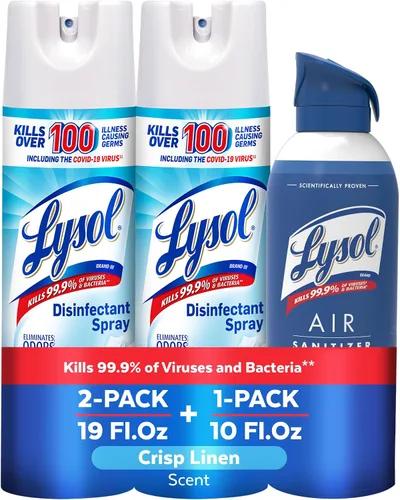 Vista 10 de Lysol Air - Desinfectante en aerosol con eliminador de olores para el hogar y la oficina, aerosol desinfectante, alternativa a ambientador, aroma a