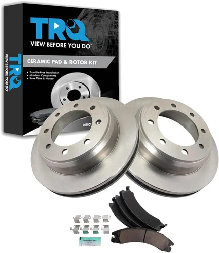 Vista 149 de TRQ Juego de pastillas de freno y rotor de cerámica trasera compatible con Honda Accord V6 1998-02 3.0L con frenos de disco traseros 02-06 Acura RSX