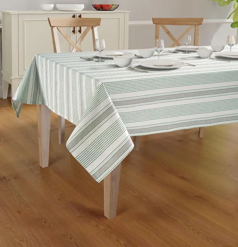 Vista 14 de Mantel de mesa rectangular - Cubierta de mesa - Algodón con costura mitrada - Fundas de mesa a cuadros para cocina, comedor, bodas, decoraciones