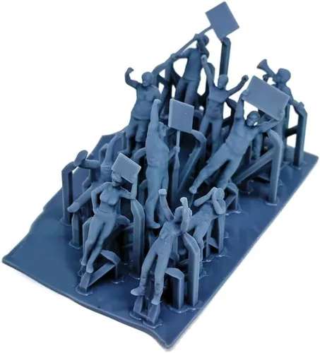 Vista 3 de Outland Models Set de figuras de manifestantes de paisajes escala 1:64 S