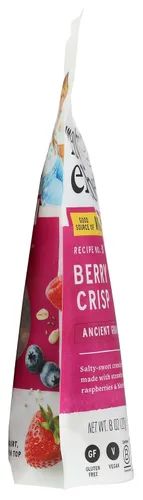 Vista 4 de Purely Elizabeth, Berry Crisp, granola de grano antiguo con vitamina D, sin gluten (bolsa de 8 onzas)